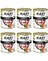 RAFI Classic su paukštiena, 6 x 800 g šlapias šunų maistas