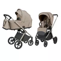 Susilankstantis su lopšiu 2in1 Carrello Ultra F CRL-6557, Vintage Beige