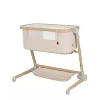 Supamas ir sulankstomas lopšiukas Carrello Salsa, Cremio Beige