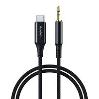 Audio kabelis Choetech AUX006 USB-C to 3.5mm juodas