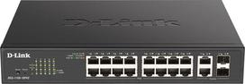 D-Link DGS-1100-18PV2 network switch Managed L2 Gigabit Ethernet (10/100/1000) Power over Ethernet (PoE) 1U Black