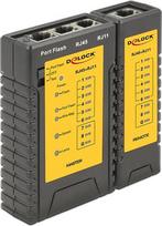 Delock 86407 network cable tester Twisted pair cable tester Black