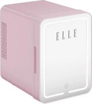 Elle 4L mini fridge with LED make-up mirror, purple