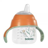 BABOO gertuvė su silikoniniu snapeliu PEACHY KEEN, nuo 6 mėn., 150 ml