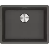 Po stalviršiu montuojama granitinė plautuvė Franke Maris, MRG 110-52, Slate Grey, rankinis ventilis