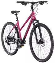 Dviratis „Tabou Flow 4 W 19“ juodos-fuksinės spalvos, dydis M / 19 colių