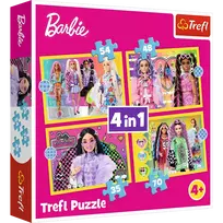 TREFL BARBIE 4 dėlionių rinkinys