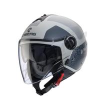 Atviras šalmas Caberg Riviera V4X Alpha smėlio/pilka matinė