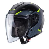 Atviras šalmas Caberg Flyon II Boss juoda/pilka/geltona