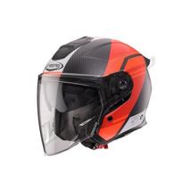 Atviras šalmas Caberg Flyon II Carbon Addict juodas/raudonas
