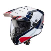 Krosinis šalamas Caberg Duosport Dual Tanami Scram balta/raudona/mėlyna