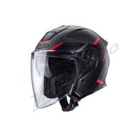 Atviras šalmas Caberg Flyon II Boss juoda/pilka/raudona