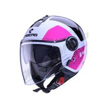 Atviras šalmas Caberg Riviera V4X Alpha balta/juoda