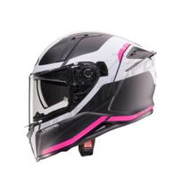 Uždaras šalmas Caberg Avalon X Pure matinė juoda/balta/rožinė