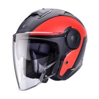 Atviras Šalmas Caberg Soho Milano raudona/juoda