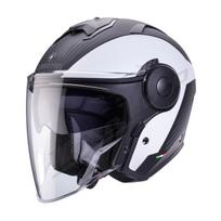 Atviras šalmas Caberg Soho Milano balta/matinė juoda