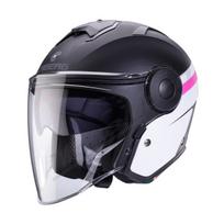 Atviras šalmas Caberg Soho Zephyr matinė juoda/balta