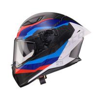 Uždaras šalmas Caberg Drift Evo II Carbon Msport juoda/mėlyna/raudona