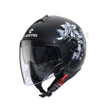 Atviras šalmas Caberg Riviera V4X MIA matinė juoda/balta/pilka
