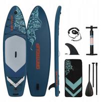 SUP lentos komplektas 300x85x12cm 3 vietų su irklu pompa krepšiu ir priedais