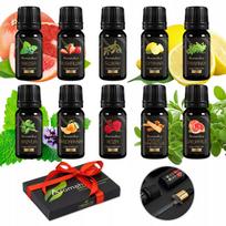 10 vnt. kvapniųjų aliejų rinkinys – natūralių aromatinių aliejų rinkinys Aromaholik Premium