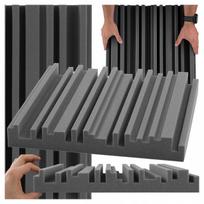 Pilki sienos akustinės plokštės EQUALIZER 50x50x7cm garso sugėrimui