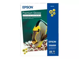 „EPSON Premium blizgusis fotopopierius, skirtas rašaliniams spausdintuvams, 225 g/m², A4, 50 lapų, 1 pakuotė“