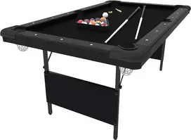 Pulo stalas Black Folden 7 pėdų su komplektacija