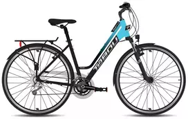 Dviratis „Tabou Kinetic 2 W“ juodos ir turkio spalvų, dydis M / 19 colių