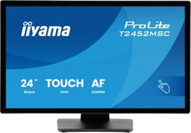 60,5cm/24" (1920x1080) iiyama ProLite T2452MSC-B2 16:9 FHD IPS 5ms 120Hz HDMI DisplayPort USB VESA Speaker Touch Black | T2452MSC-B2 | 4948570127221