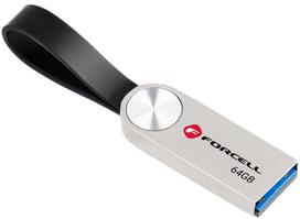 Pendrive 64GB USB 3.2 Gen 1 (USB A) Forcell F-Data Metal srebrny | 5903396391811 | 5903396391811