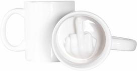Puodelis Thumbs Up Up Yours, balta sp., 0.3 l