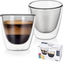 Dvigubo stiklo stiklinių rinkinys Orion Double 124377, skaidri sp., 0.09 l