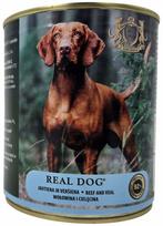 Šlapias šunų maistas Real Dog Super Premium Adult, jautiena/veršiena, 0.8 kg