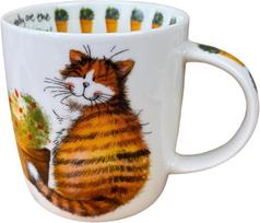 Puodelis GiftWorld Cat Whiskers, balta sp./įvairių spalvų, 0.4 l