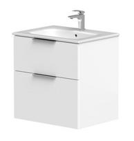Vonios spintelė Kame Big 60cm 2 stalčiai, be praustuvo, Baltas Matinis BU/6-3DR/WS-BIG