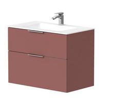 Vonios spintelė Kame Big 80cm 2 stalčiai, be praustuvo, Antikinė raudona BU/8-3DR/40-BIG