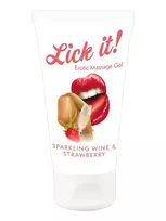 Erotic Massage Gel Sparkling Wine & Strawberry 50ml
