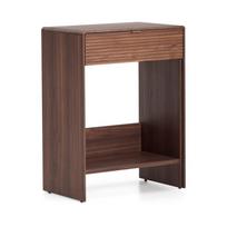 Tamsios natūralios spalvos šoninė spintelė iš riešutmedžio 60x81x37 cm Norlen – Kave Home