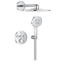 Grohtherm SmartControl Concealed shower system with Rainshower SmartActive 310, chrome 1039970000