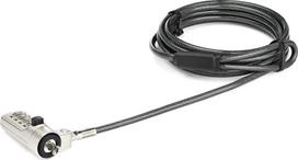 Apsauginė virvė StarTech LTLOCKNBL kabelių tvirtinimui Black, Silver 2,043 m | LTLOCKNBL | 0065030881708