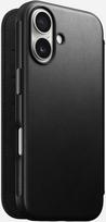 Nomad Nomad Modern Leather Folio, black - iPhone 16 dėklas | NM01684985 | 856500016849