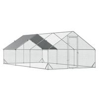 Vištidė 3x6x2 m, laisvas laikymas, pavėsinė, 12-18 vištų, antis, triušis, plienas