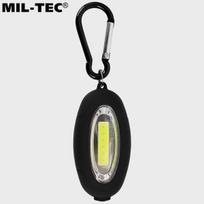 Mini žibintuvėlio pakabukas, mil-tec, 80 liumenų, magnetas, karabinas.