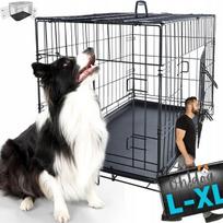 Metalinis sulankstomas narvas / transporteris šunims L dydžio OH!DOG