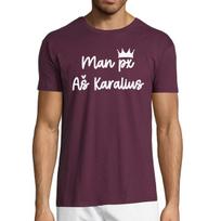 Marškinėliai "Aš karalius", Bordo 79694/2-7188-7304