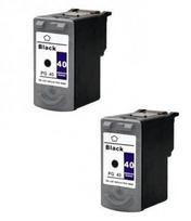 Kasetė rašaliniams spausdintuvams PG-40 / PG40 BLACK TWINPACK!, PG-40 / PG40 BLACK TWINPACK!