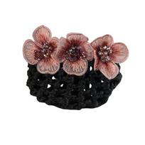 Elegantiškas gėlėtas plaukų tinklelis, 0419-PK