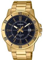 Vyriškas laikrodis - Casio - MTP-VD01G-1CV - Nerūdijančio plieno - Atsparumas vandeniui 50m - Juodas aukso ciferblatas