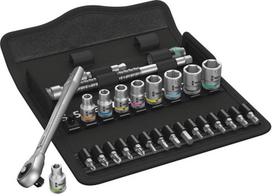Wera Zyklop Metal push 28 dalių 1/4" lizdinių raktų rinkinys